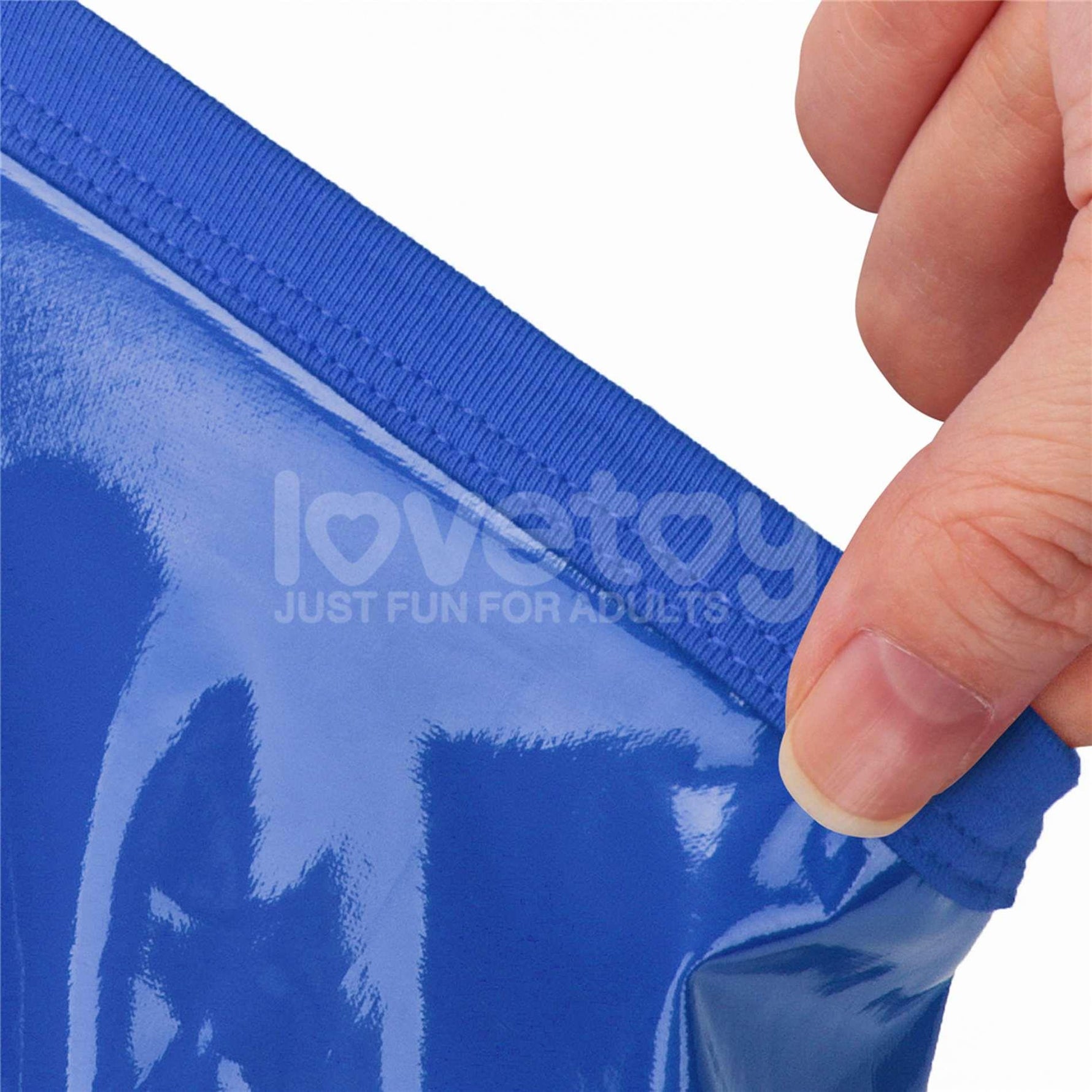 Pantaloni scurți Chic Strap-On (talie 81-89 cm) albaștri