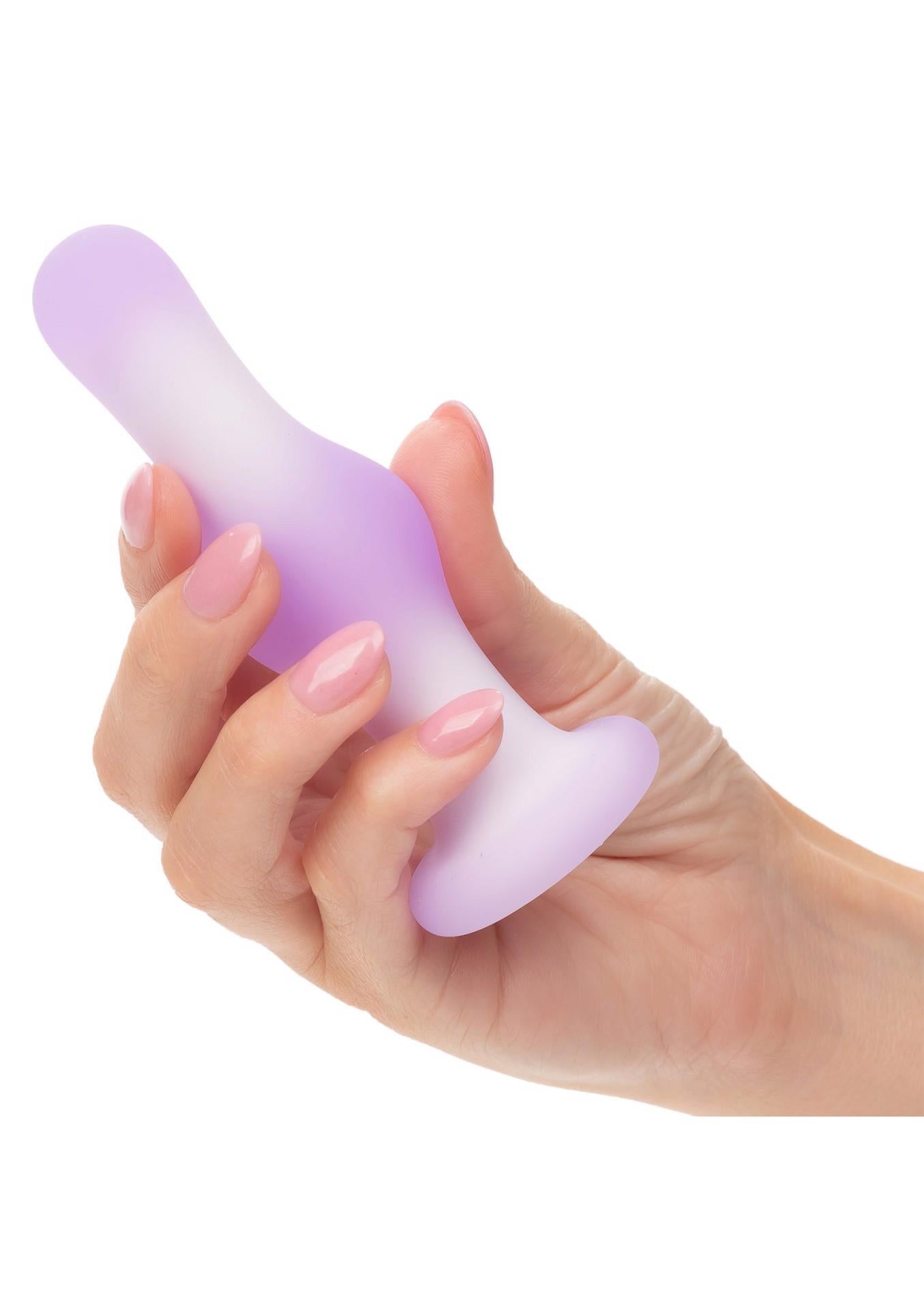 Dop anal vibrant din silicon Calexotics Lavender Haze, violet