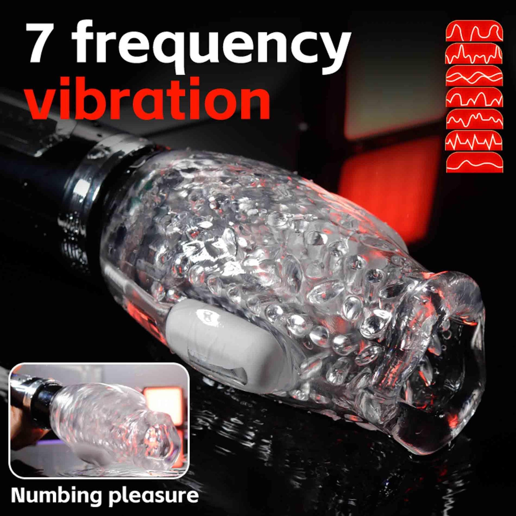 Masturbator drăguț Thrusting Rotation 360 Pro seria B