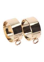 Manșete Taboom Dona din metal, auriu-roz, 6,2 cm