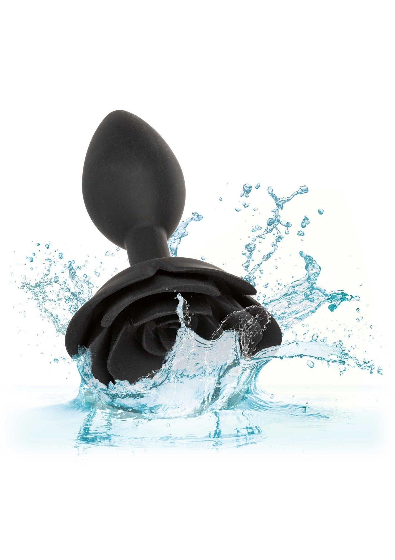 Dop anal din silicon Calexotics Forbidden Rose, mare, negru