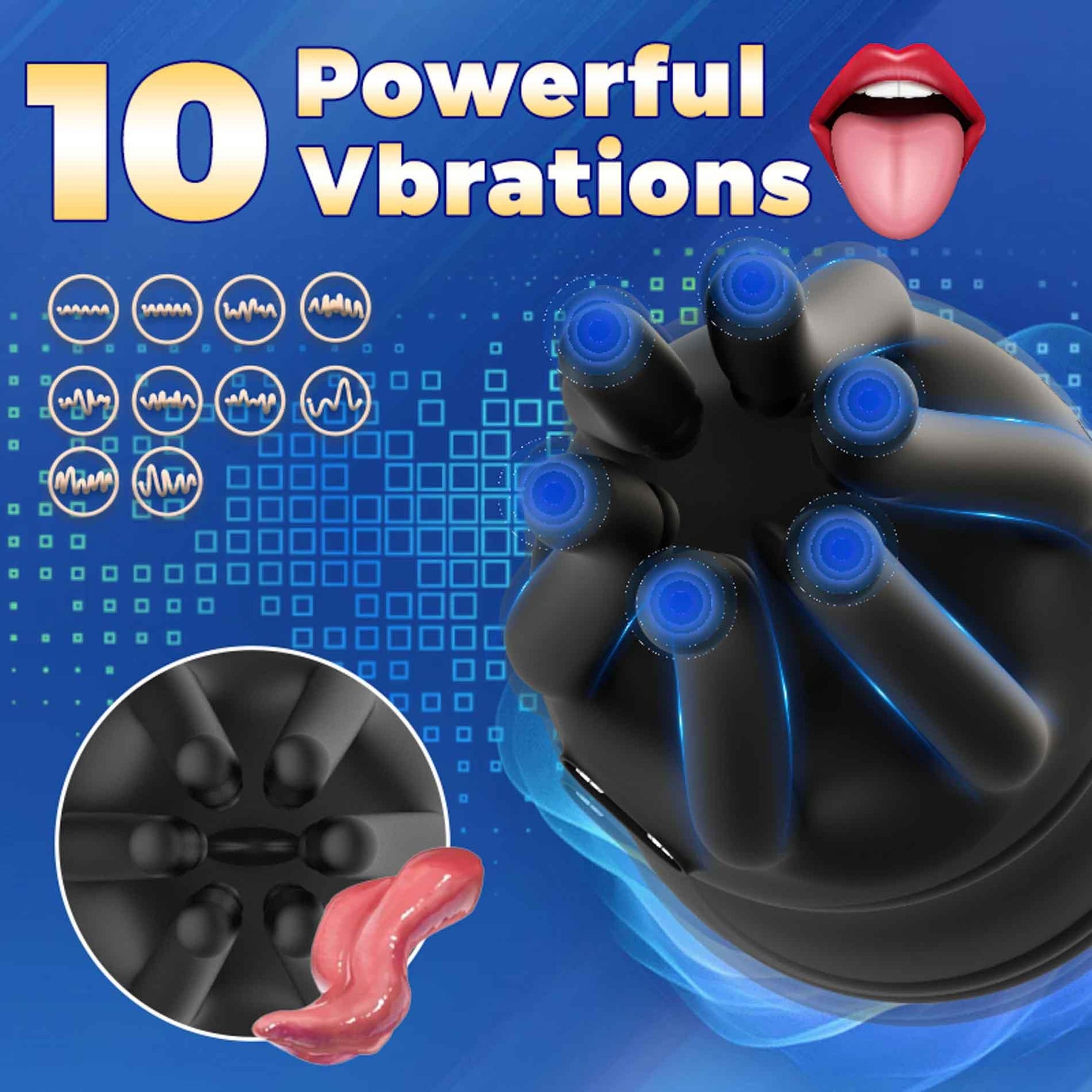 Stimulator vibrant cu caracatiță din silicon drăguț seria B, impermeabil, USB