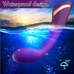 Vibrator USB pentru punctul G din silicon roșu drăguț seria B