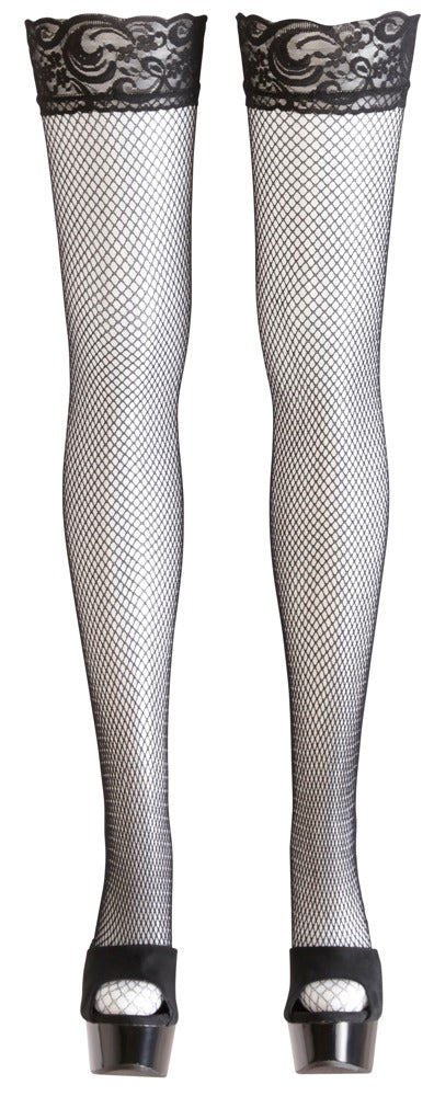 Ciorapi Cottelli LEGWEAR din plasă, negri, M