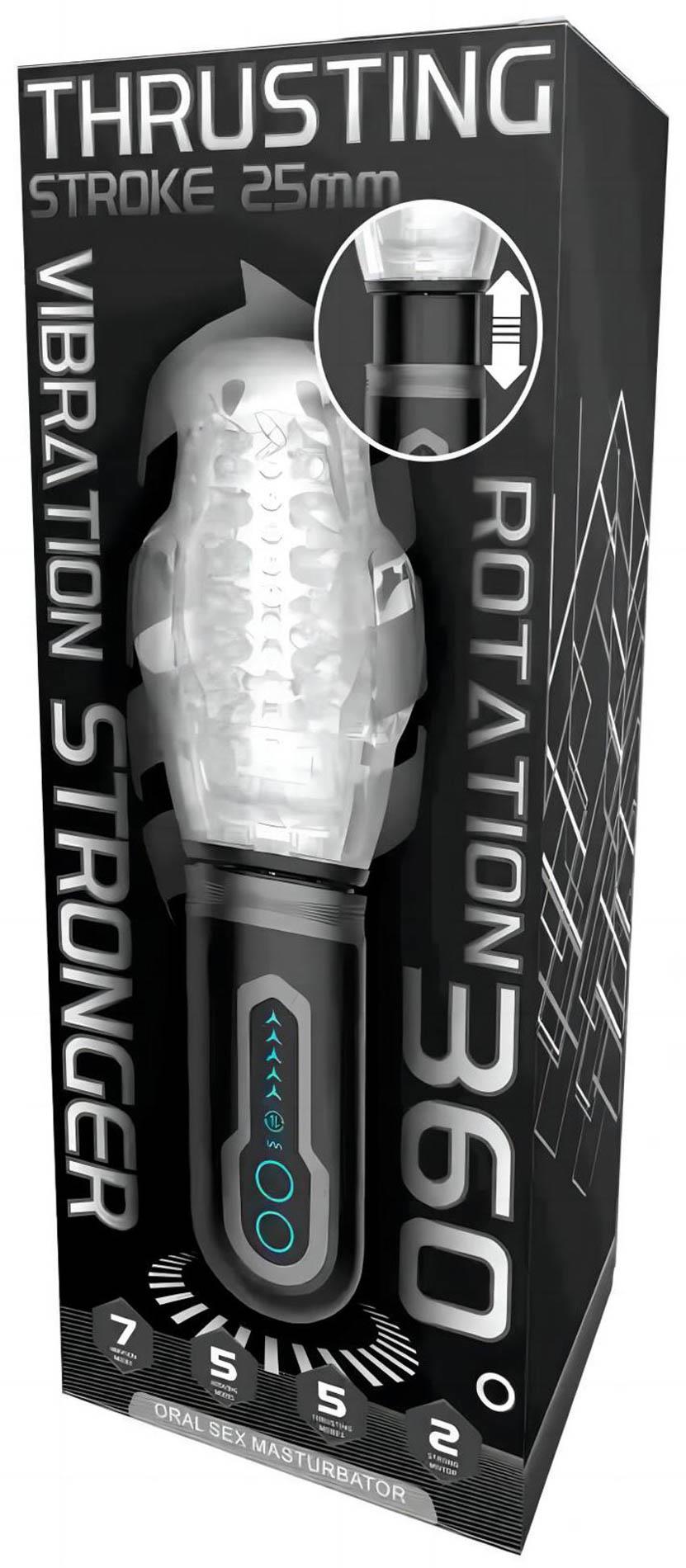 Masturbator drăguț Thrusting Rotation 360 Pro seria B