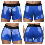 Pantaloni scurți Chic Strap-On (talie 81-89 cm) albaștri