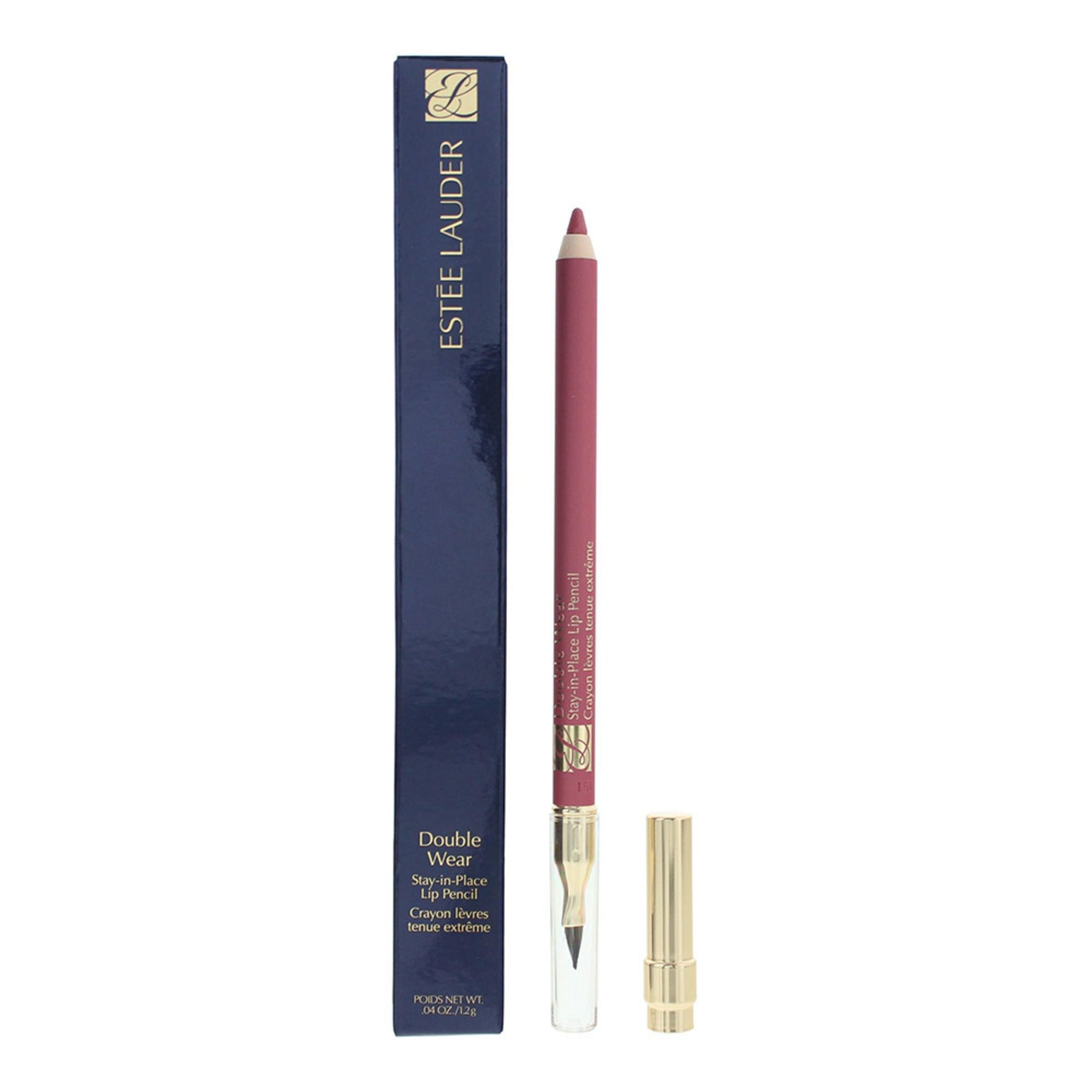 Estee Lauder, Double Wear Stay-in-Place, Cu două capete, Creion de buze, 01, Roz, 1.2 g