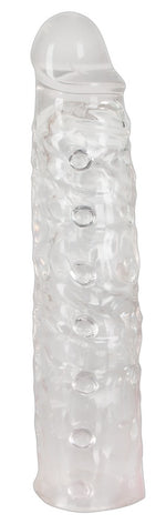 Extensie penis XTension Sleeve transparentă TPE 22 cm
