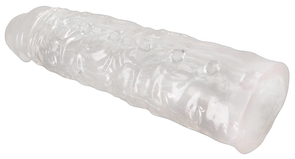 Extensie penis XTension Sleeve transparentă TPE 22 cm