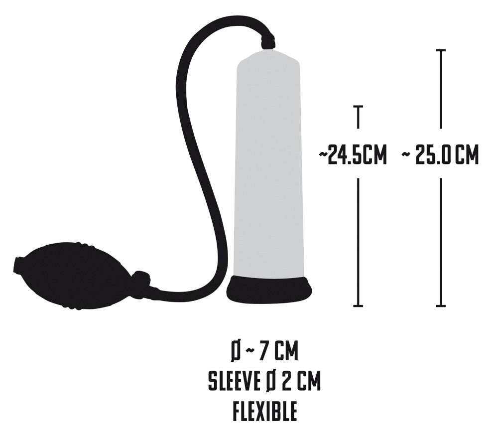 Pompă de penis Mister Boner Professionals Power cu măsură de 25 cm