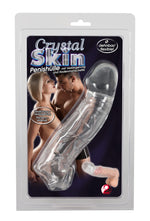 Extensor de penis transparent, transparent, cu inel, 23 cm