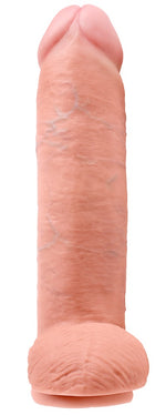 Dildo King Cock cu testicule din PVC 30,5 cm
