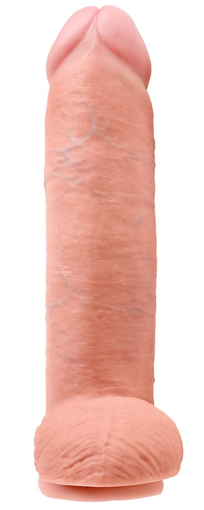 Dildo King Cock cu testicule din PVC 30,5 cm