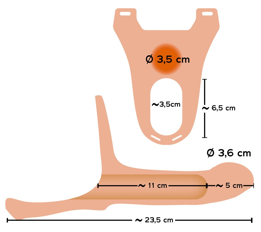 Proteză de penis din silicon You2Toys 5 cm