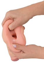 Masturbator Nature Skin 2 în 1, extensie de penis TPE, 21 cm