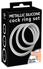 Inele pentru penis din silicon și metal You2Toys, 3 mărimi