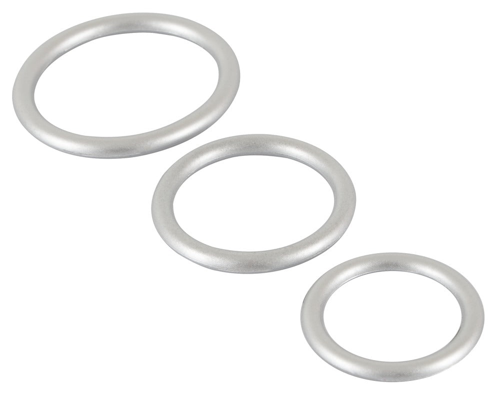 Inele pentru penis din silicon și metal You2Toys, 3 mărimi