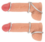 Inele pentru penis din silicon și metal You2Toys, 3 mărimi