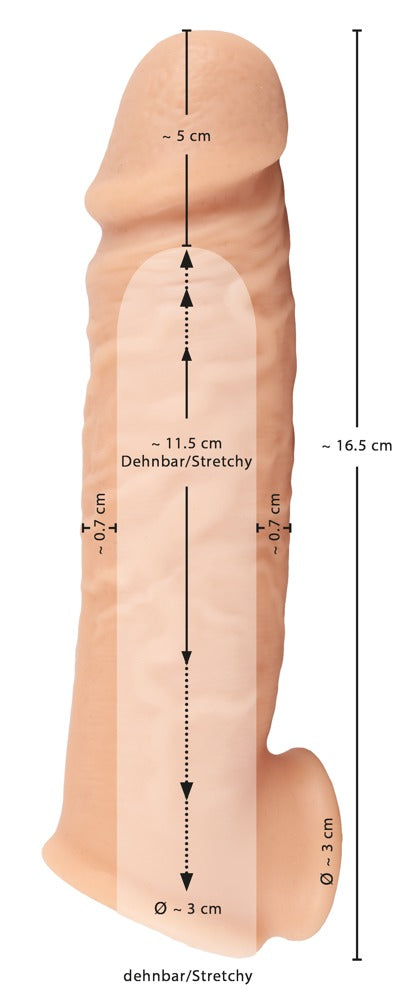 Extensie din silicon Realistixxx 5 cm 16 5 cm