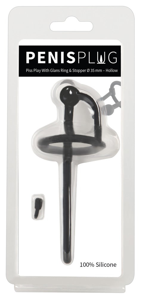Plug de penis din silicon Penisplug cu dop 12,7 cm