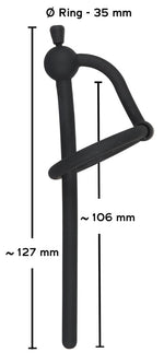 Plug de penis din silicon Penisplug cu dop 12,7 cm