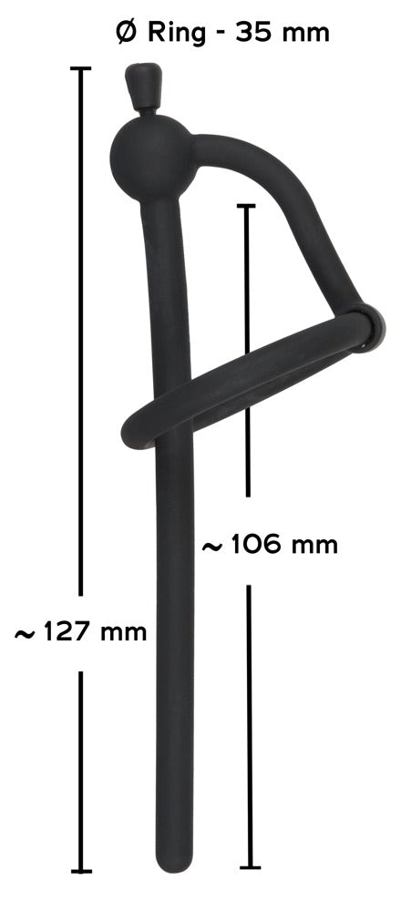 Plug de penis din silicon Penisplug cu dop 12,7 cm