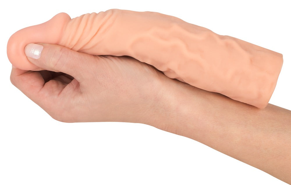 Extensor de penis Nature Skin Sensitive 20 cm cu extensie de 3 cm