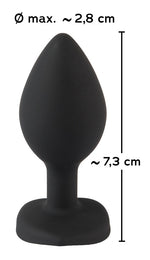 Dop anal din silicon cu inimă You2Toys 7,3 cm