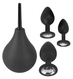 Set de duș anal Black Velvets cu trei dopuri