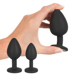 Set de duș anal Black Velvets cu trei dopuri
