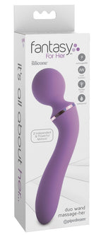 Vibrator masaj USB din silicon Fantasy For Her 19,5 cm