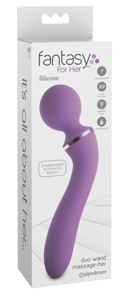 Vibrator masaj USB din silicon Fantasy For Her 19,5 cm