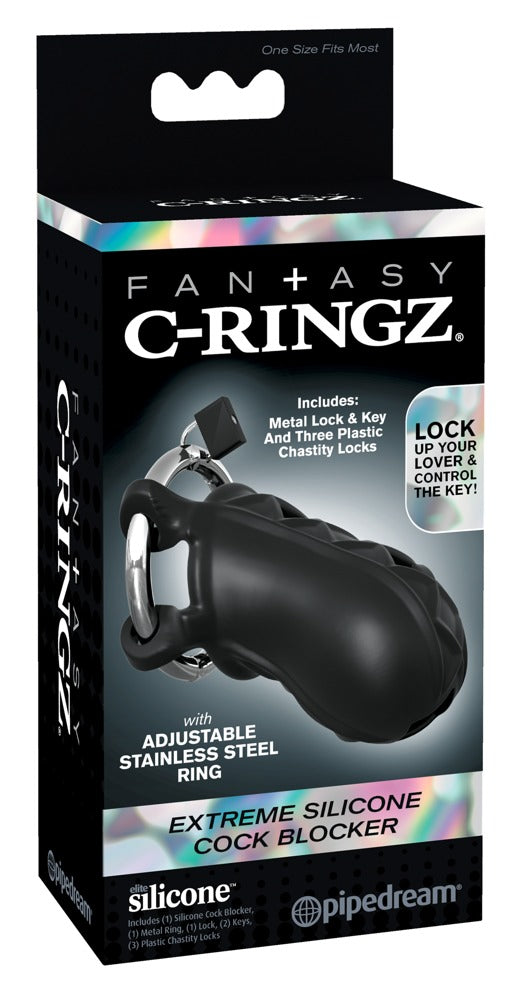 Cușcă pentru penis Fantasy C Ringz din silicon 9,5 cm