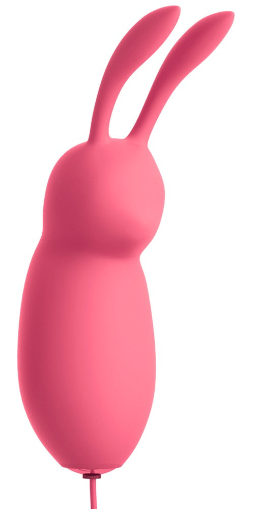 O, Doamne! Mini vibrator drăguț din silicon cu model iepuraș, 8 cm, 20 de moduri