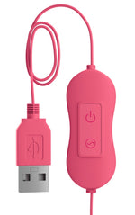 O, Doamne! Mini vibrator drăguț din silicon cu model iepuraș, 8 cm, 20 de moduri