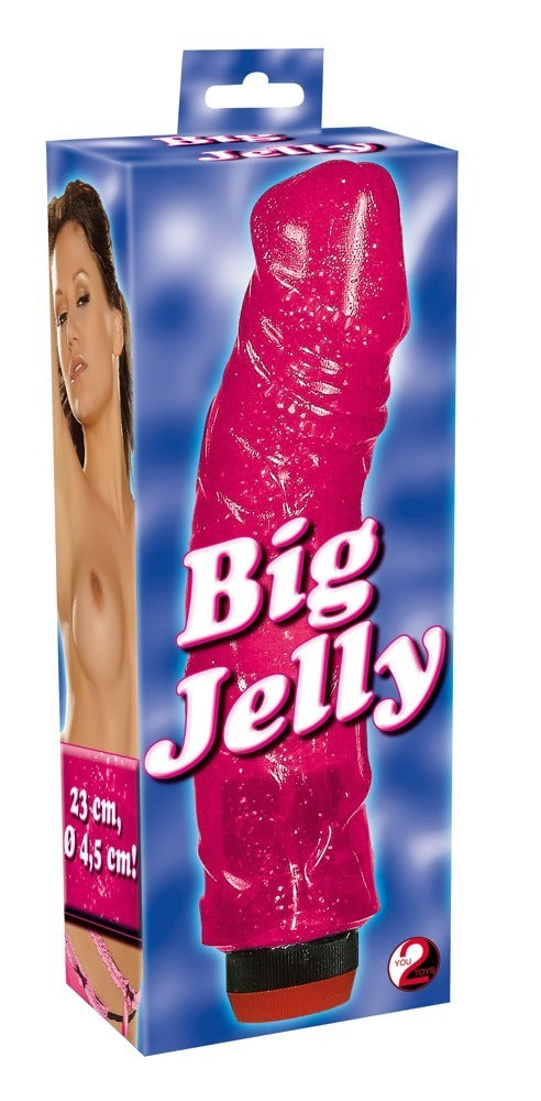 Vibrator realist mare cu jeleu You2Toys roz 23 cm
