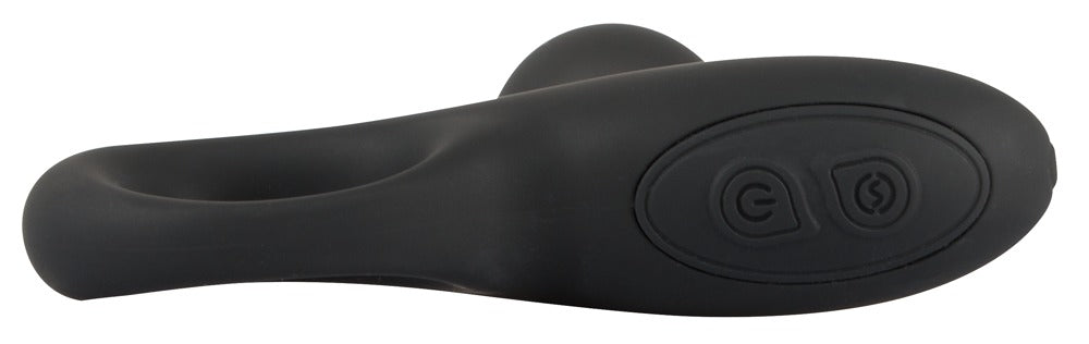 Bile anale vibratoare Black Velvets din silicon, 20 cm, USB