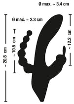Vibrator triplu USB Sweet Smile Iepuraș 20,8 cm
