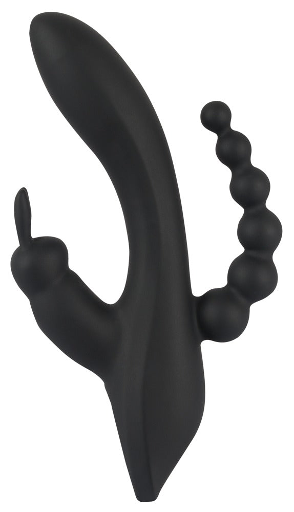 Vibrator triplu USB Sweet Smile Iepuraș 20,8 cm