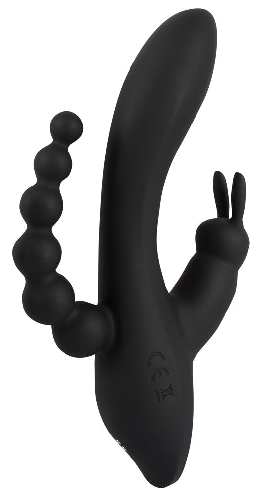 Vibrator triplu USB Sweet Smile Iepuraș 20,8 cm