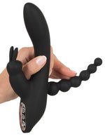 Vibrator triplu USB Sweet Smile Iepuraș 20,8 cm