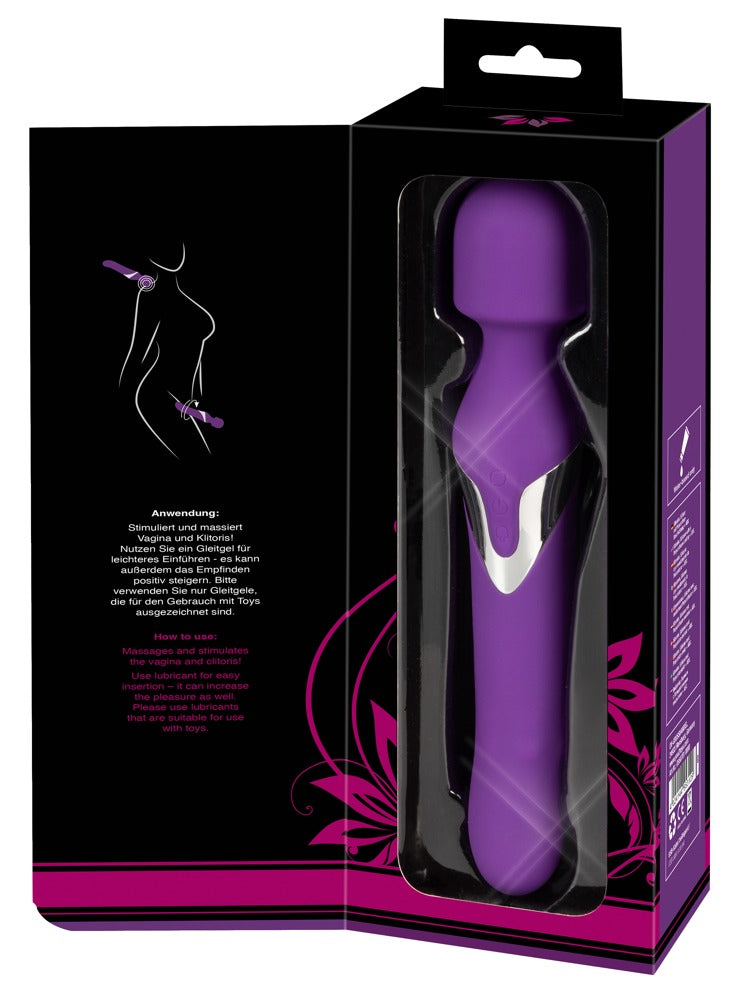 Vibrator Javida cu perlă USB din silicon, 24 cm