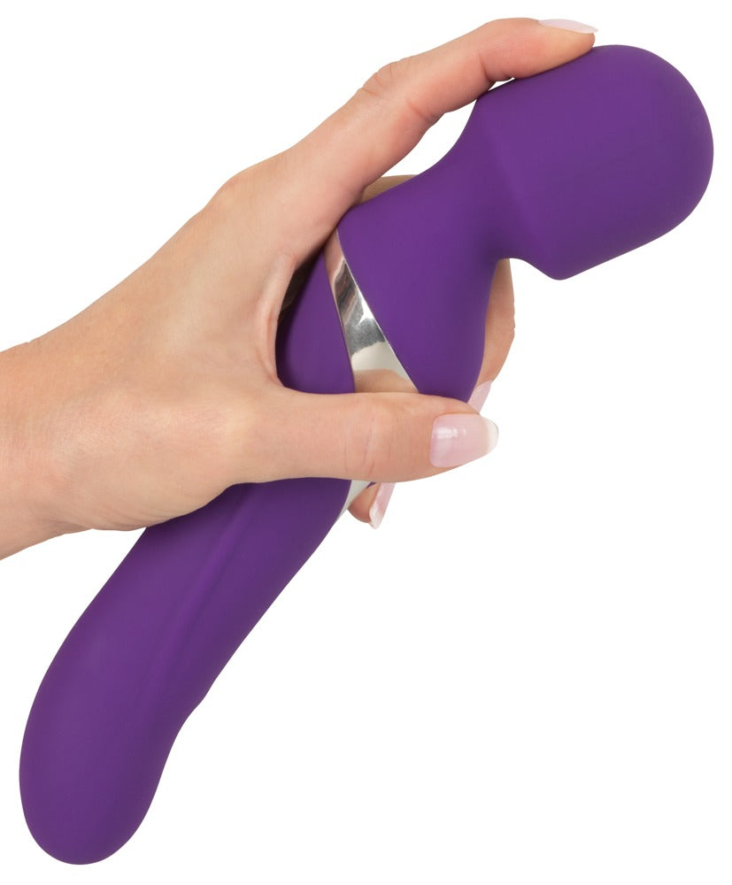 Vibrator Javida cu perlă USB din silicon, 24 cm