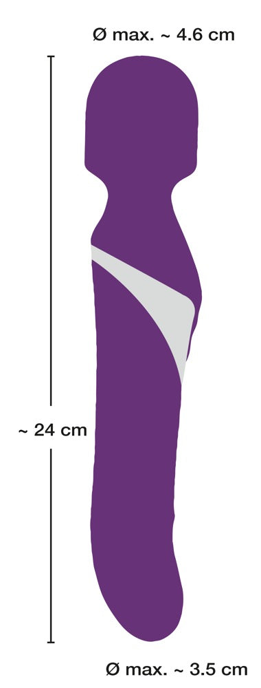 Vibrator Javida cu perlă USB din silicon, 24 cm