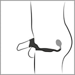 Inel vibrator anal Rebel cu telecomandă USB 33 cm