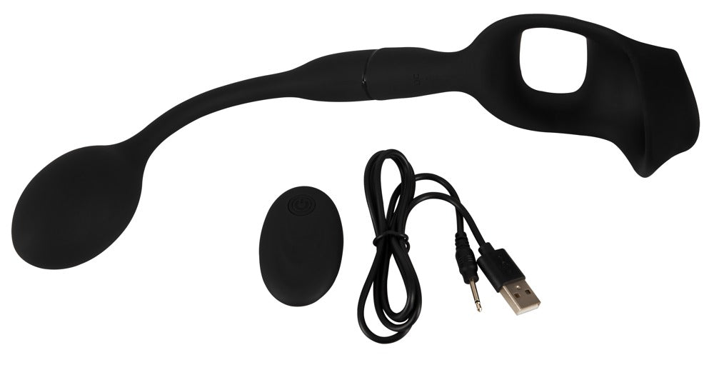 Inel vibrator anal Rebel cu telecomandă USB 33 cm
