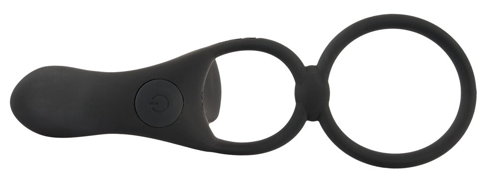 Inel vibrant USB din silicon Black Velvets 14 cm