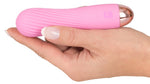 Vibrator Mini Cuties din Silicon Roz cu USB 12,5 cm