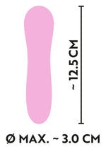 Vibrator Mini Cuties din Silicon Roz cu USB 12,5 cm