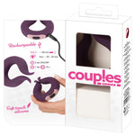 Inel vibrant pentru penis cu motor dublu din silicon USB Couples Choice